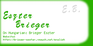 eszter brieger business card
